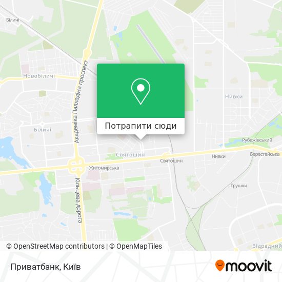Карта Приватбанк