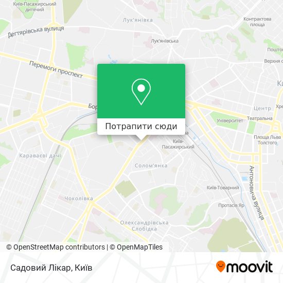 Карта Садовий Лікар