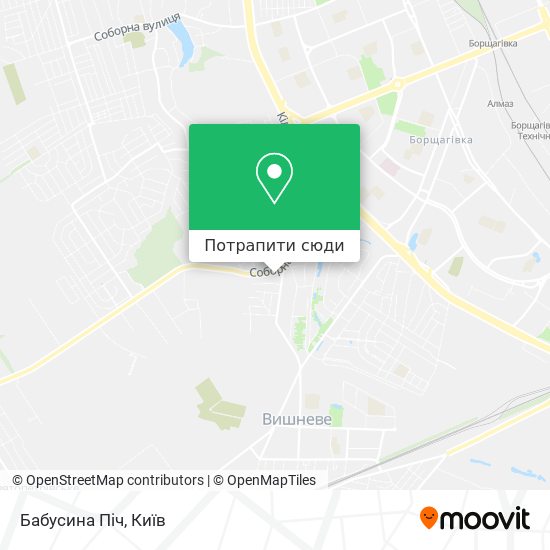 Карта Бабусина Піч