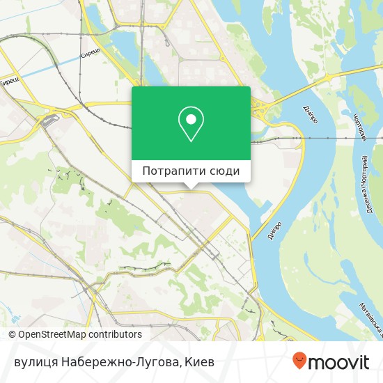 Карта вулиця Набережно-Лугова