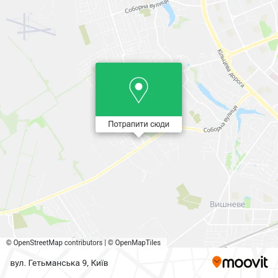 Карта вул. Гетьманська 9