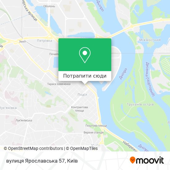 Карта вулиця Ярославська 57