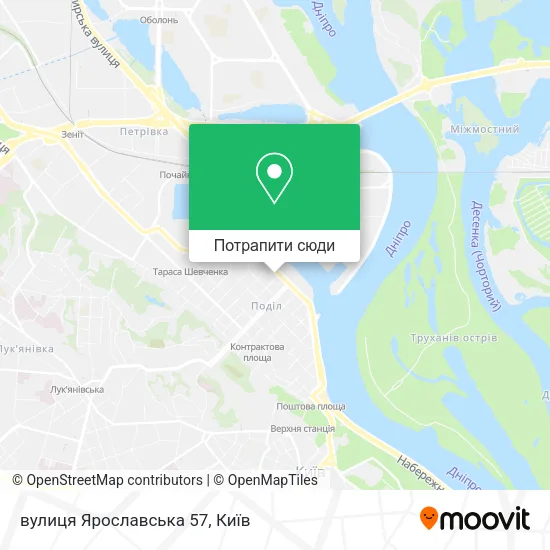 Карта вулиця Ярославська 57