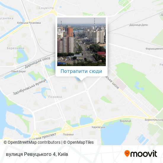 Карта вулиця Ревуцького 4
