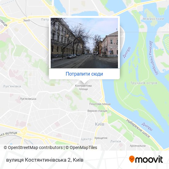 Карта вулиця Костянтинівська 2