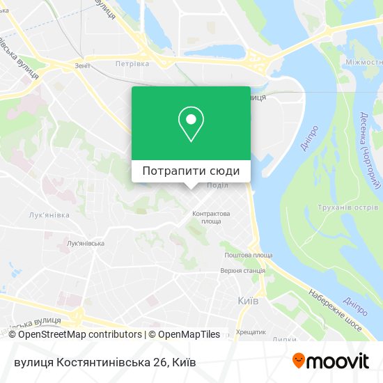 Карта вулиця Костянтинівська 26