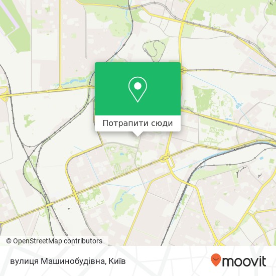 Карта вулиця Машинобудівна