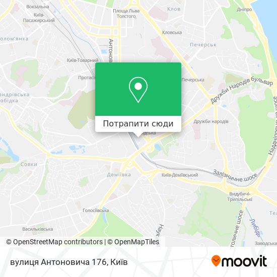 Карта вулиця Антоновича 176