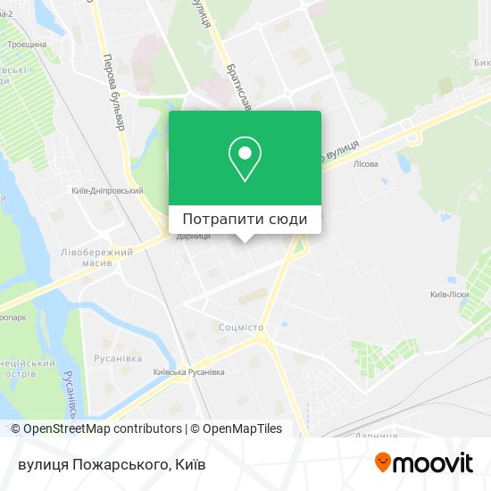 Карта вулиця Пожарського