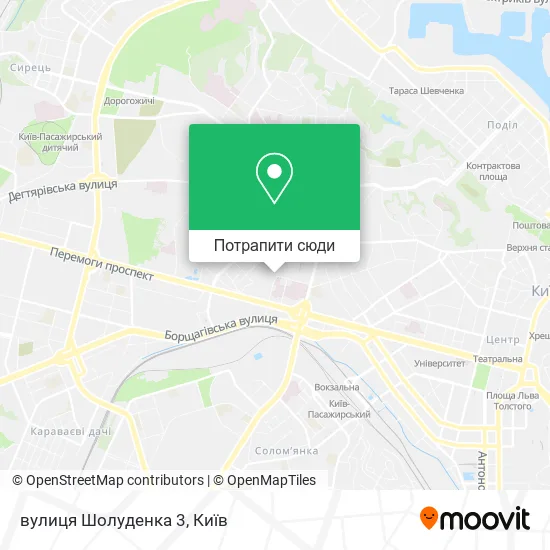 Карта вулиця Шолуденка 3