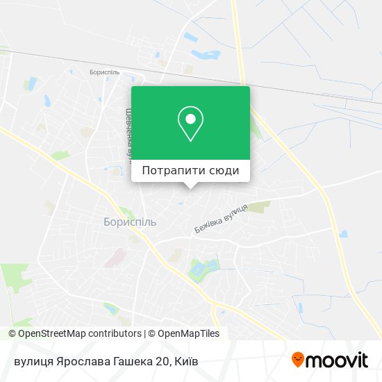 Карта вулиця Ярослава Гашека 20