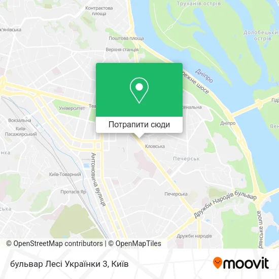 Карта бульвар Лесі Українки 3