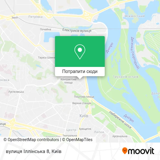 Карта вулиця Іллінська 8