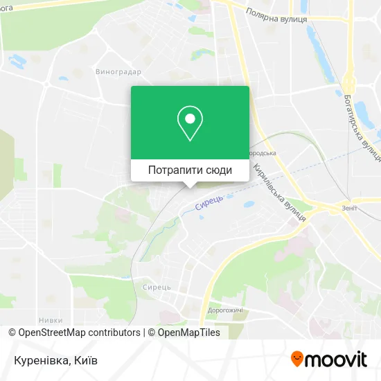 Карта Куренівка