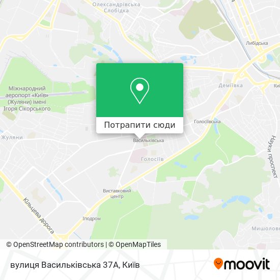 Карта вулиця Васильківська 37А