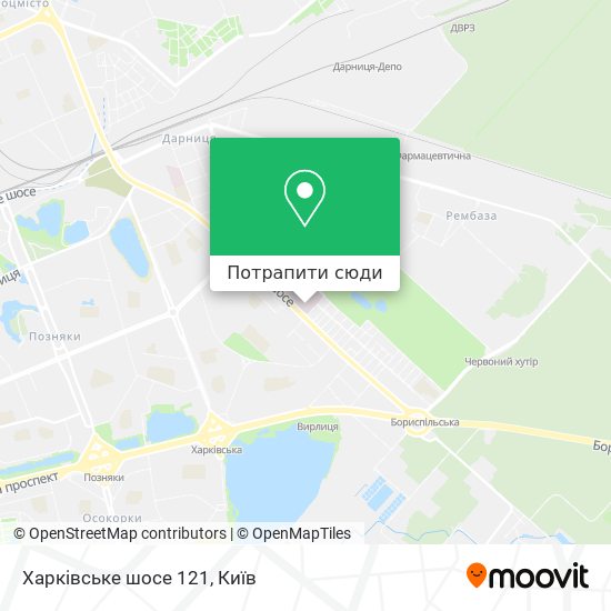 Карта Харківське шосе 121