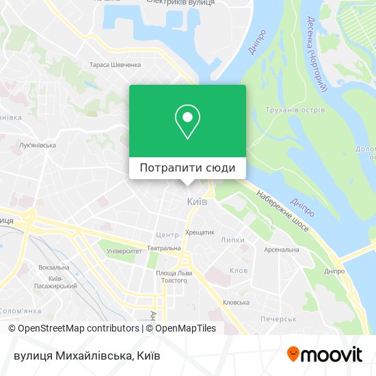 Карта вулиця Михайлівська