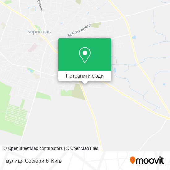 Карта вулиця Сосюри 6