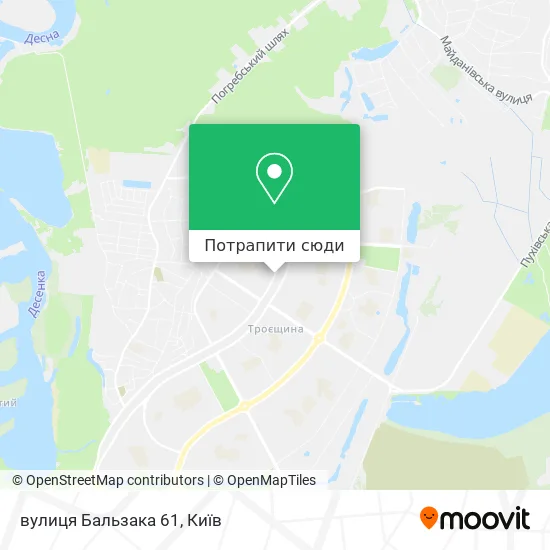 Карта вулиця Бальзака 61