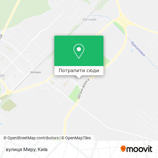 Карта вулиця Миру