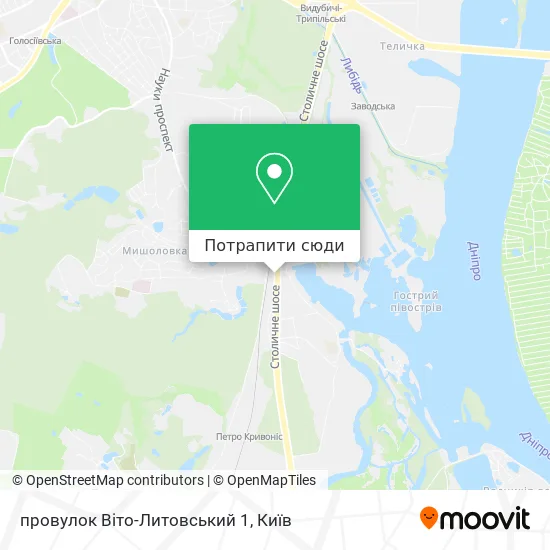 Карта провулок Віто-Литовський 1