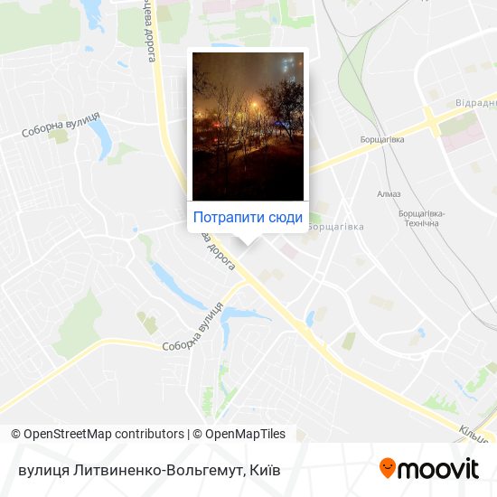 Карта вулиця Литвиненко-Вольгемут