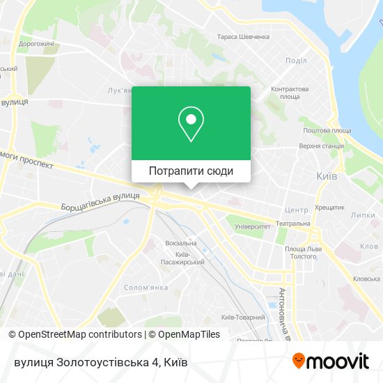 Карта вулиця Золотоустівська 4