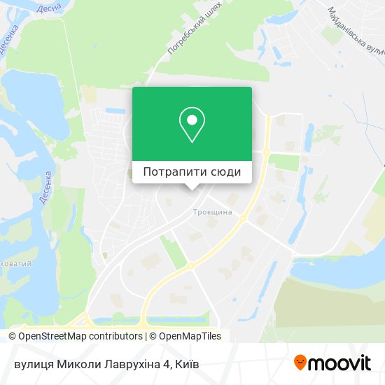 Карта вулиця Миколи Лаврухіна 4