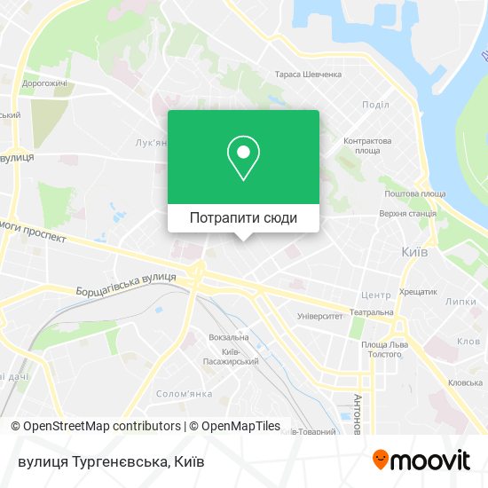 Карта вулиця Тургенєвська