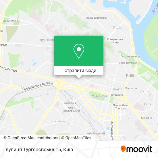 Карта вулиця Тургенєвська 15