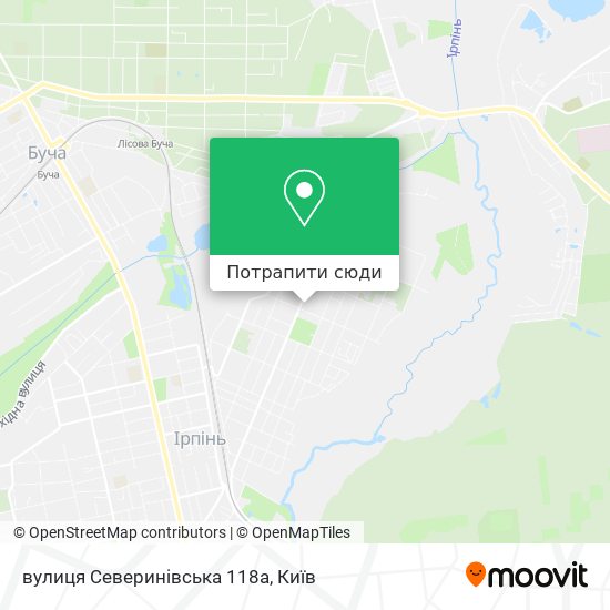 Карта вулиця Северинівська 118a