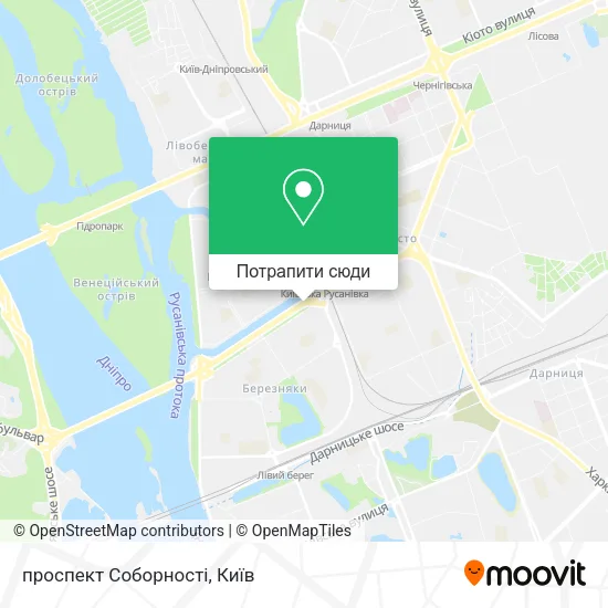 Карта проспект Соборності