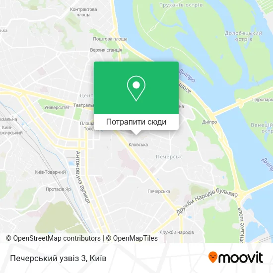 Карта Печерський узвіз 3