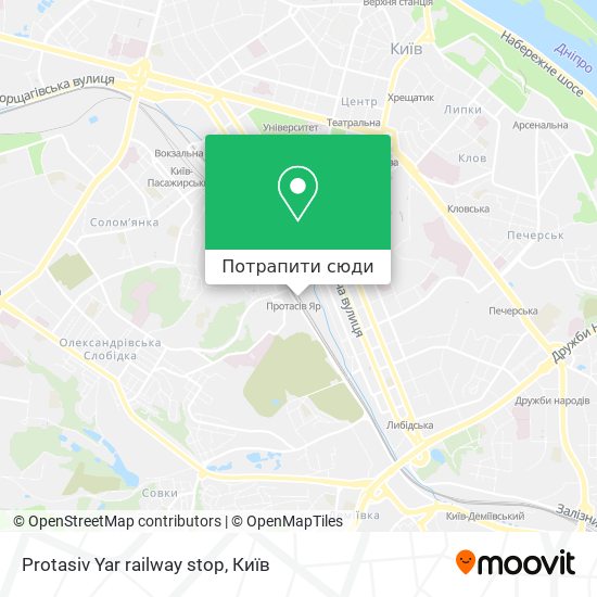 Карта Protasiv Yar railway stop