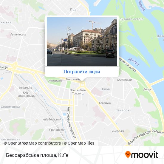 Карта Бессарабська площа