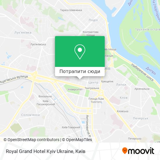 Карта Royal Grand Hotel Kyiv Ukraine