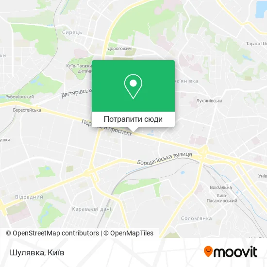 Карта Шулявка