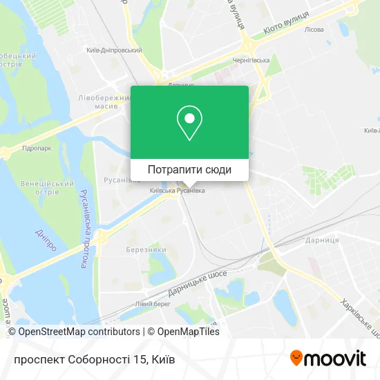 Карта проспект Соборності 15