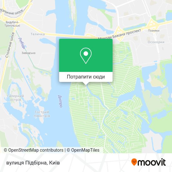 Карта вулиця Підбірна