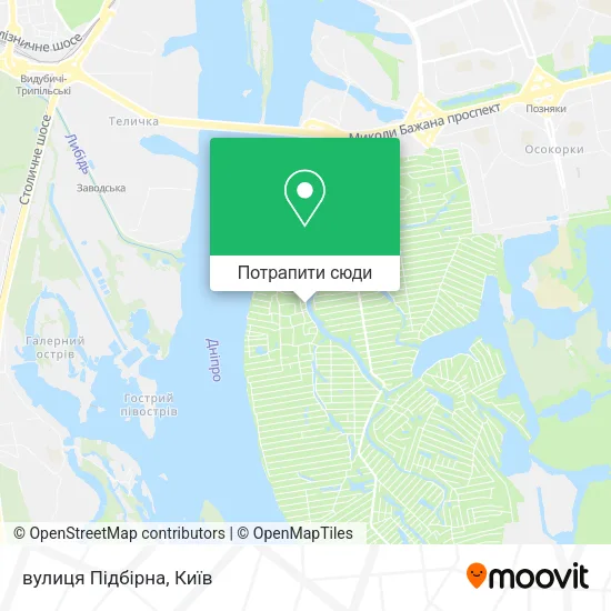 Карта вулиця Підбірна