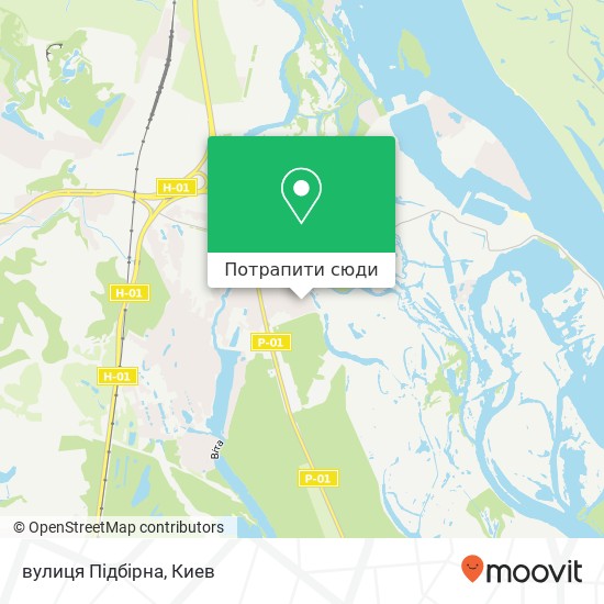 Карта вулиця Підбірна
