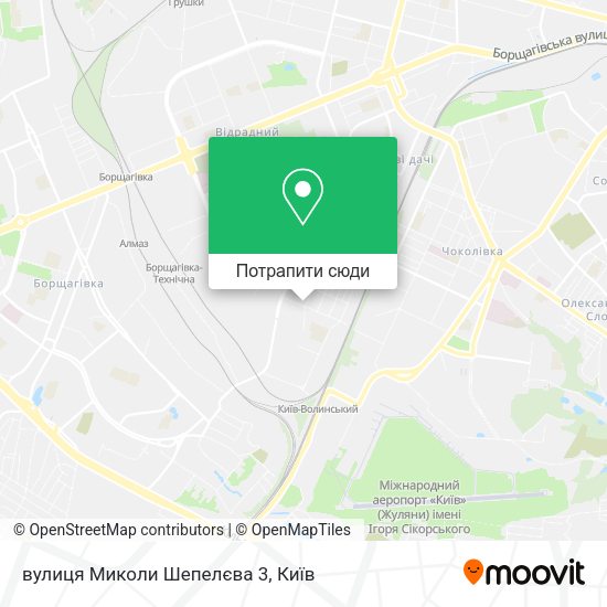 Карта вулиця Миколи Шепелєва 3