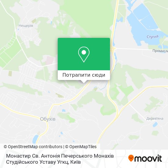 Карта Монастир Св. Антонія Печерського Монахів Студійського Уставу Угкц