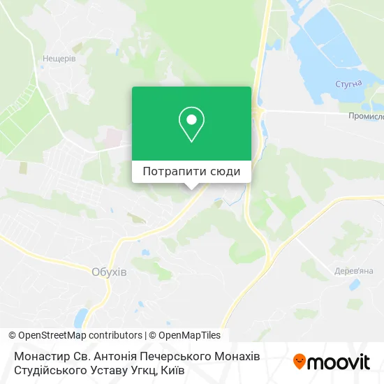 Карта Монастир Св. Антонія Печерського Монахів Студійського Уставу Угкц