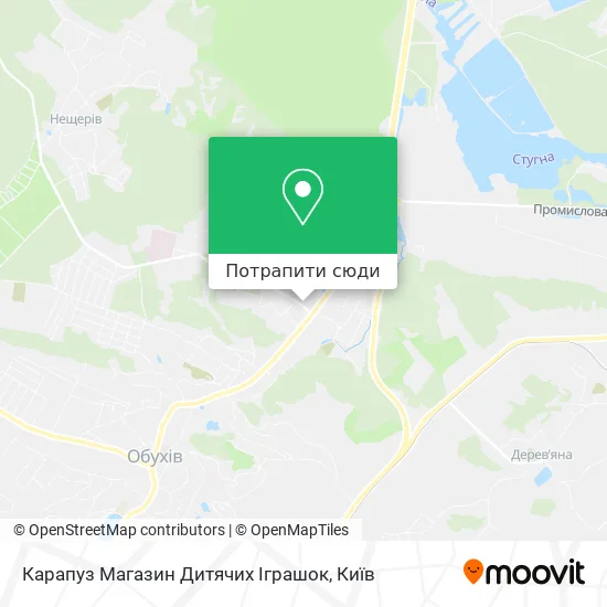 Карта Карапуз Магазин Дитячих Іграшок