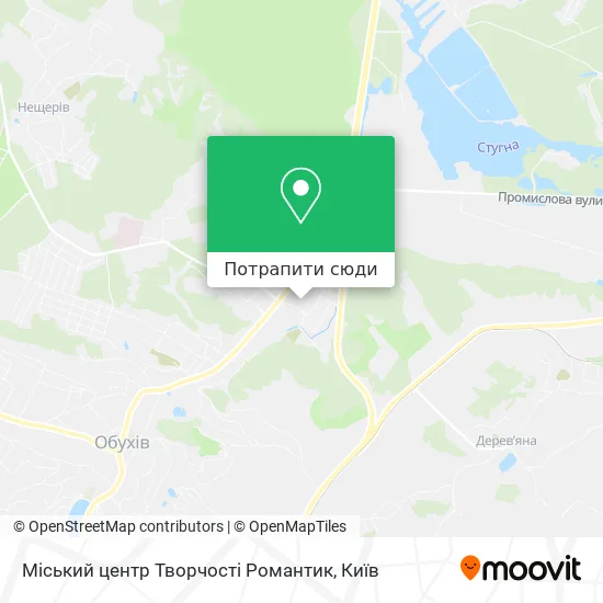 Карта Міський центр Творчості Романтик
