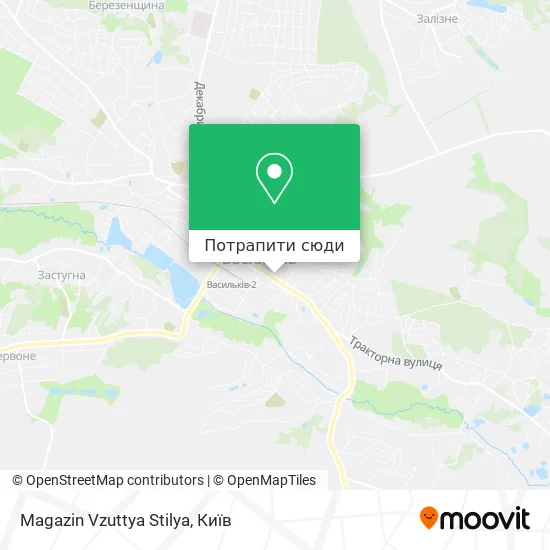 Карта Magazin Vzuttya Stilya