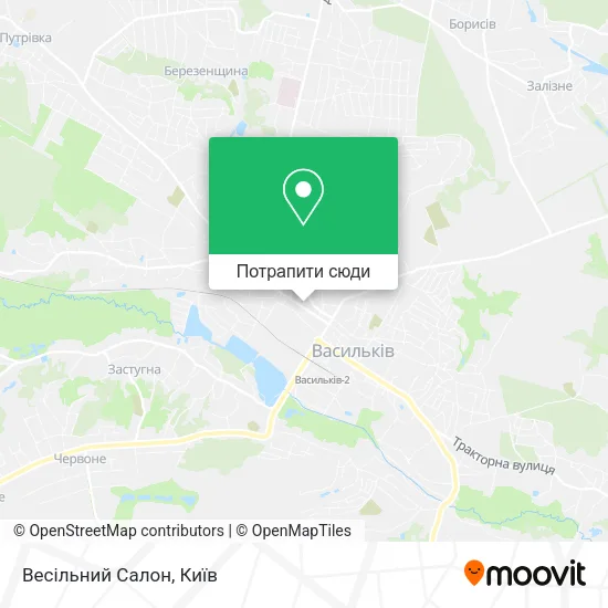 Карта Весільний Салон