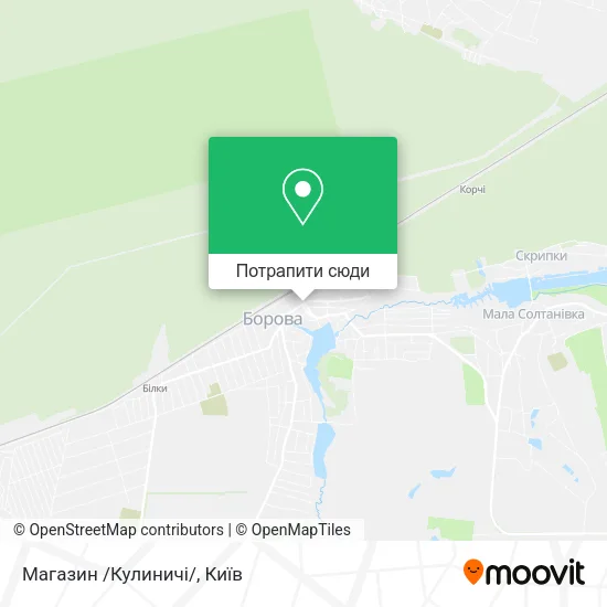 Карта Магазин /Кулиничі/
