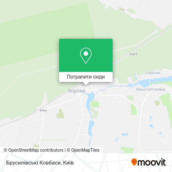 Карта Брусилівські Ковбаси